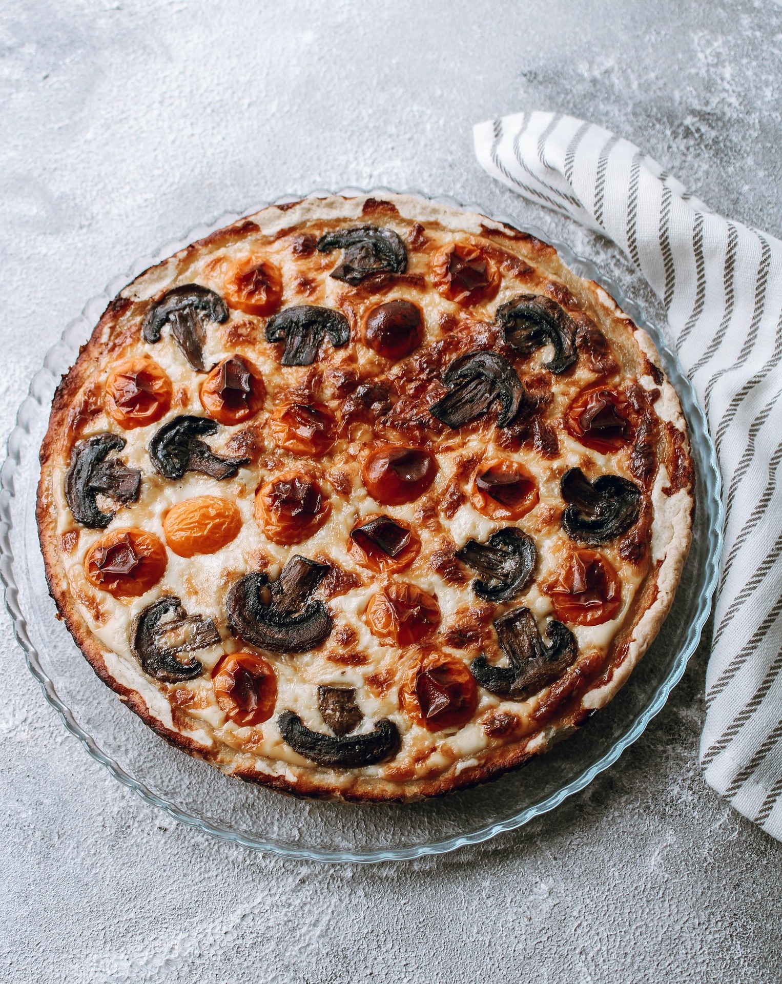 tarte aux champignons
